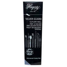Load image into Gallery viewer, Hagerty Silver Guard Cutlery Rolls A119004, cutlery roll for 12 silver fruit or dessert spoons
