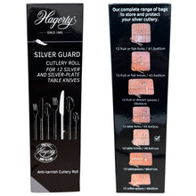 Load image into Gallery viewer, Hagerty Silver Guard Cutlery Rolls A119003, cutlery roll for 12 table knives
