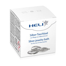 Load image into Gallery viewer, Heli silver jewelry bath with rinsing basket and cleaning cloth, jeweler&#39;s packaging 150 ml
