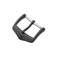 Hirsch Classic black mat stainless steel buckle for watch strap 18 mm, ref. BC1002-5-18