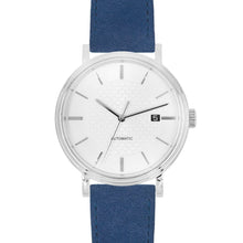 Load image into Gallery viewer, Hirsch Osiris Nubuk blue calf leather watch strap, 20 mm, 03433080-2-20
