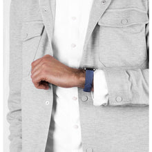 Load image into Gallery viewer, Hirsch Osiris Nubuk blue calf leather watch strap, 20 mm, 03433080-2-20
