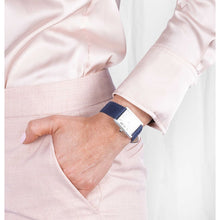 Load image into Gallery viewer, Hirsch Osiris Nubuk blue calf leather watch strap, 20 mm, 03433080-2-20
