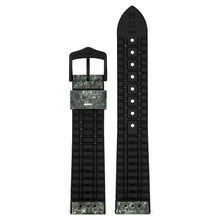 Load image into Gallery viewer, Hirsch Stone L green leather watch strap, 21 mm, 0925044040-5-21
