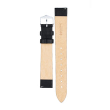 Load image into Gallery viewer, Hirsch Toronto L black calf leather watch strap 18 mm, Silver buckle, Ref. 03702050-2-18
