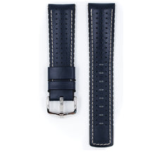 Load image into Gallery viewer, Hirsch watch leather strap TIGER L blue 20mm 0915075080-2-20
