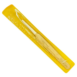 Horotec MSA12.303-4 brass tweezer with long and fine tips for hairsprings, 110mm