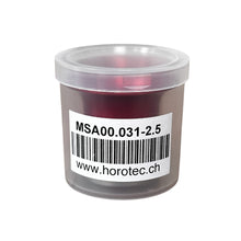 Load image into Gallery viewer, Horotec MSA 00.031-2.5 Eyeglass Loupe in Anodised Red Aluminium with Screwed Ring
