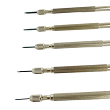 Load image into Gallery viewer, Horotec MSA 01.225 set of 5 screwdrivers for watchmakers 0.60 mm to 1.50 mm
