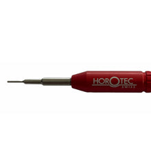 Load image into Gallery viewer, Horotec MSA 10.309 spring bar tool for bracelet replacement with aluminium anodised red handle
