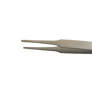 Horotec MSA 12.901-F Inox Precitec tweezer with flat tips for straightening hands steel 115 mm for watchmakers