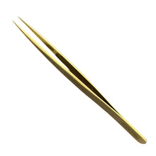 Load image into Gallery viewer, Horotec MSA12.303-B5 brass strong pointed tweezer, 100% anti-magnetic, 125mm
