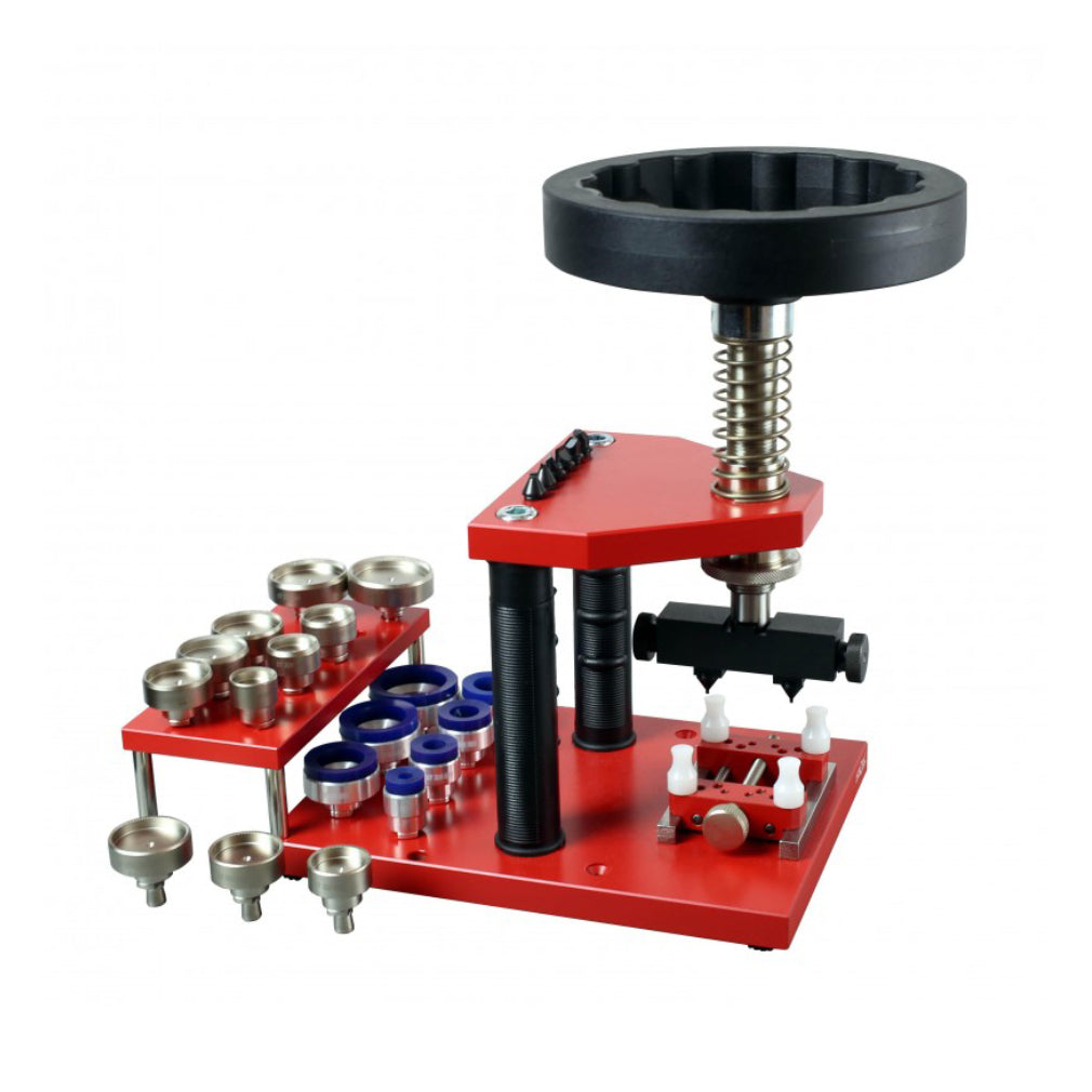 Horotec press 07.363 deluxe watch case opener with dies suitable with Rolex