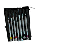 Load image into Gallery viewer, DAMAGED PACKAGING - Beco Technic Set of 7 Screwdrivers 0.60 to 2.00 mm in Plastic Box with Spare Blades - SEE PHOTOS

