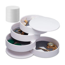 Load image into Gallery viewer, Gugita Round Jewellery Box Organiser with Pull-Out Compartments
