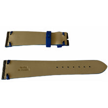 Load image into Gallery viewer, Louis Vuitton monogram leather strap for watches brown &amp; blue 20mm
