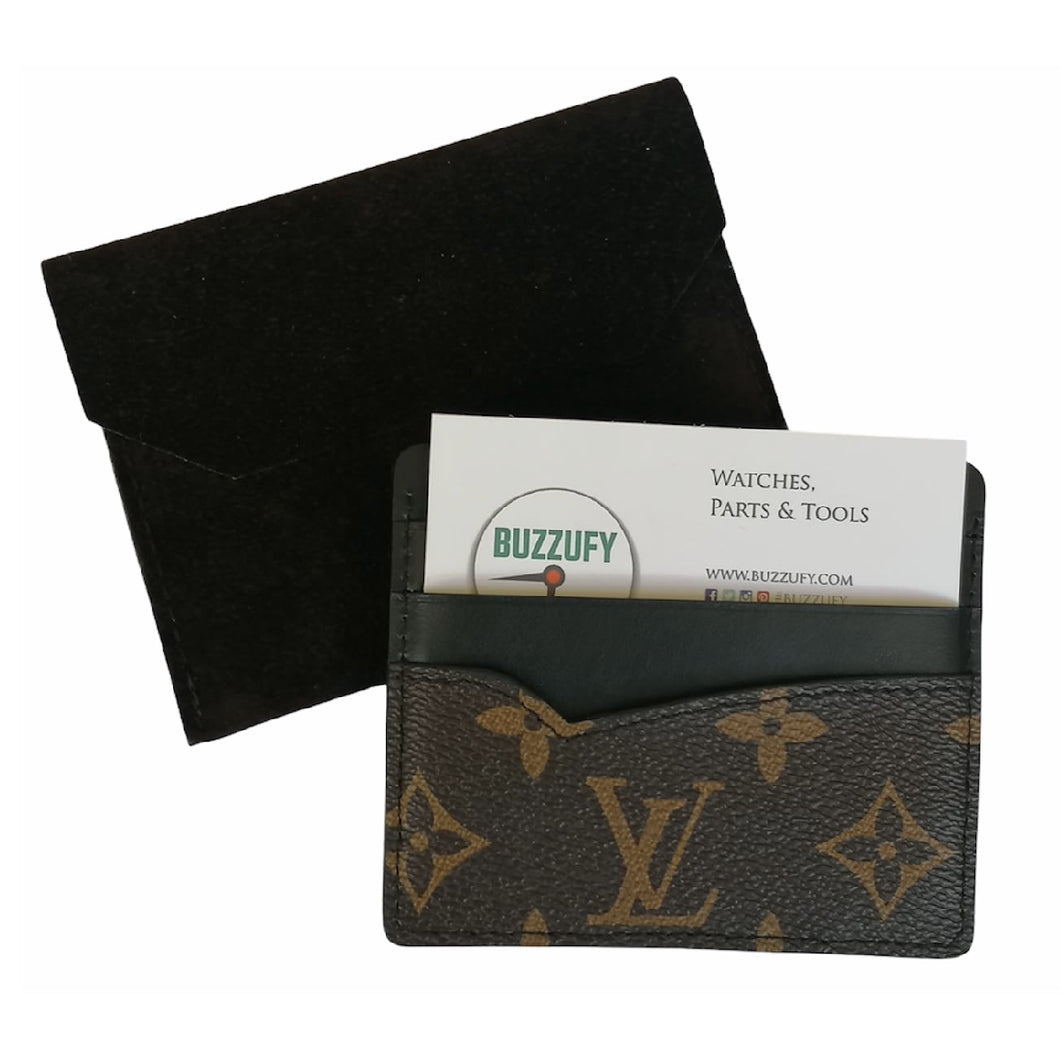 Louis Vuitton monogram leather watch card holder