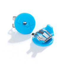 Load image into Gallery viewer, LOX classic locking earring backs blue colour
