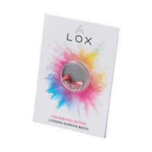 Load image into Gallery viewer, LOX classic locking earring backs pink colour
