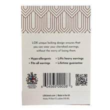 Load image into Gallery viewer, LOX classic locking earring backs rose gold tone
