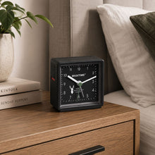 Load image into Gallery viewer, Maxitime Quartz Alarm Clock with Snooze Function, Black Design
