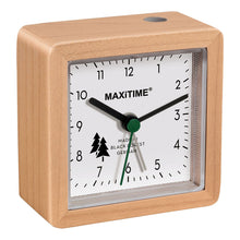 Load image into Gallery viewer, MAXiTIME Maple Wood Quartz Alarm Clock with Snooze Function
