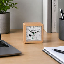 Load image into Gallery viewer, MAXiTIME Maple Wood Quartz Alarm Clock with Snooze Function
