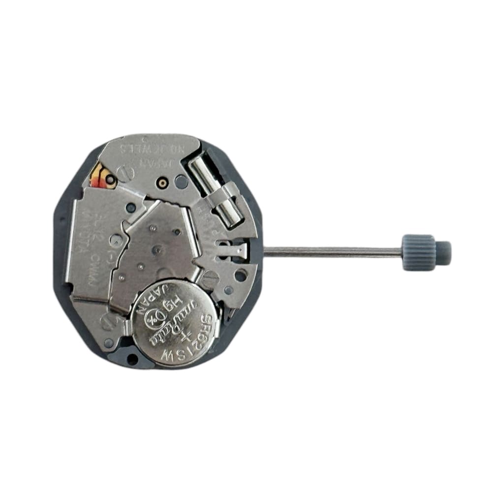 Miyota GL15 quartz movement watch size 6 3/4 x 8 with date on 3 o'clock