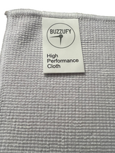 Load image into Gallery viewer, Buzzufy Microfiber High Performance Polishing Cloths – 3 PACK Premium Quality Cloth for Cleaning &amp; Polishing – Lint-Free, Streak-Free for Cars, Household, Watches &amp; Jewelry, Silver, Gold, Stainless Steel, 32 cm x 36 cm, White
