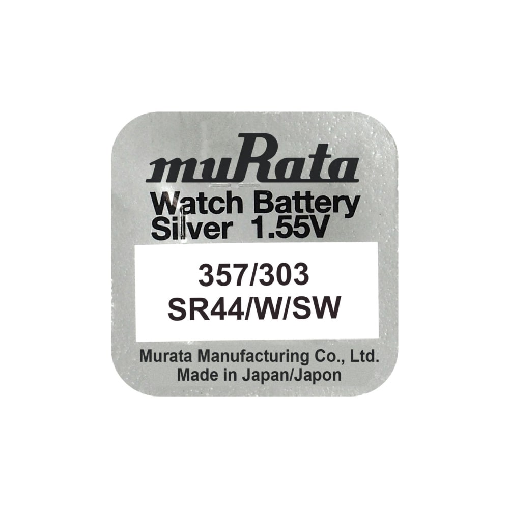 Murata 357/303 SR44N watch coin battery 1.55V
