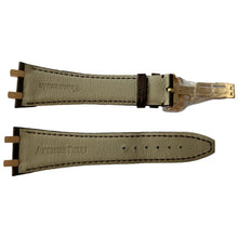 Load image into Gallery viewer, New Audemars Piguet 41mm leather brown strap with 18k rose gold buckle
