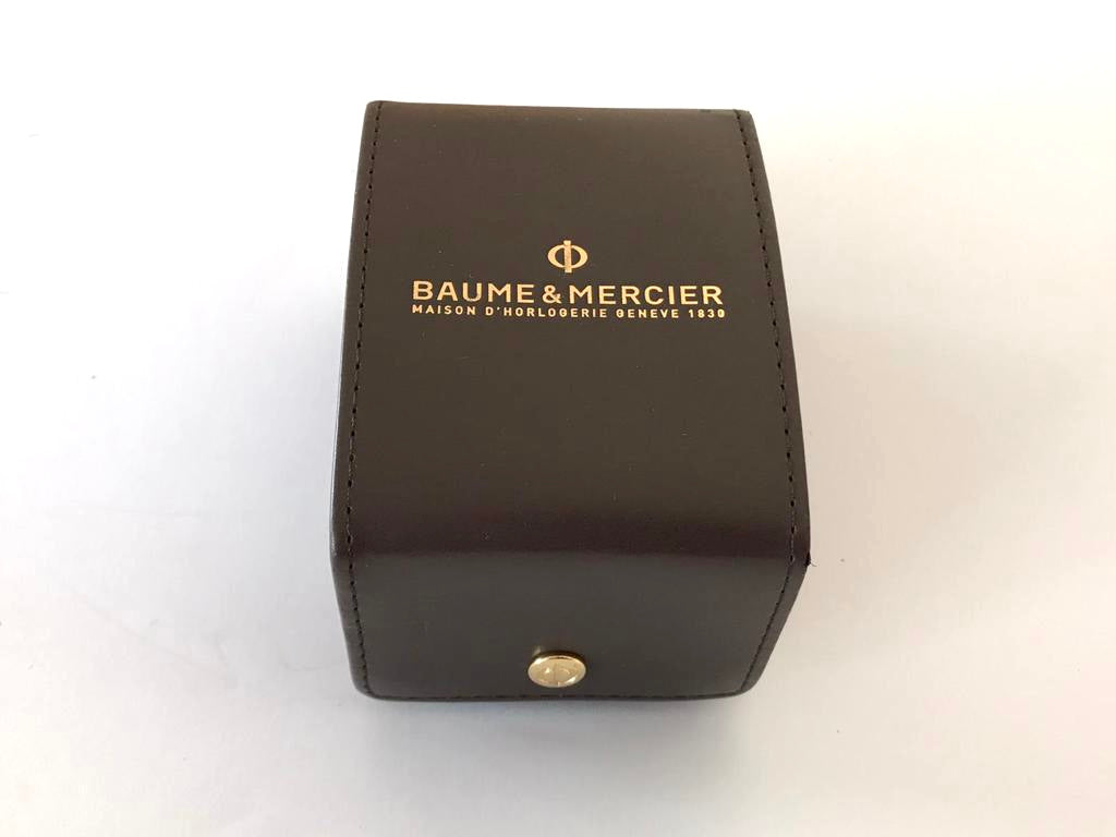 Baume Mercier leather travel watch case