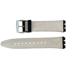 Load image into Gallery viewer, New black leather Swatch strap ASS07S100, ASS07S100C, 20mm
