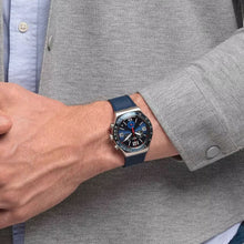 Load image into Gallery viewer, New blue silicone strap for Swatch watch AYV2454
