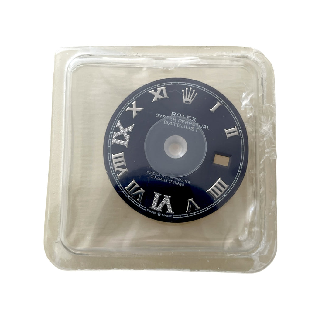 New Rolex Datejust 126234 Roman Purple dial with diamonds