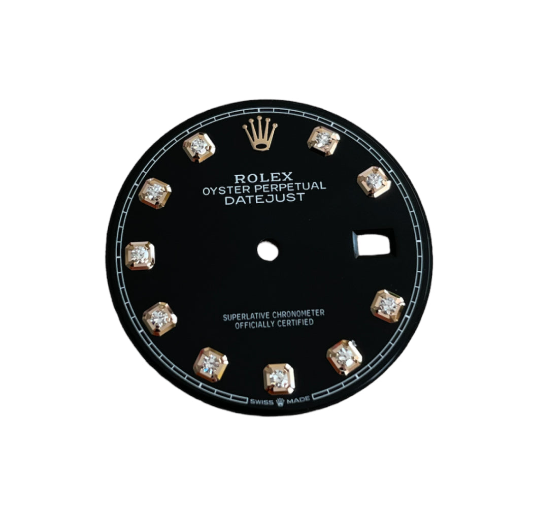 New Rolex Datejust 36 mm 126231 black dial with diamonds
