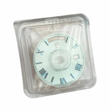 Load image into Gallery viewer, New Rolex Day-Date II 218206 platinum roman ice blue dial part
