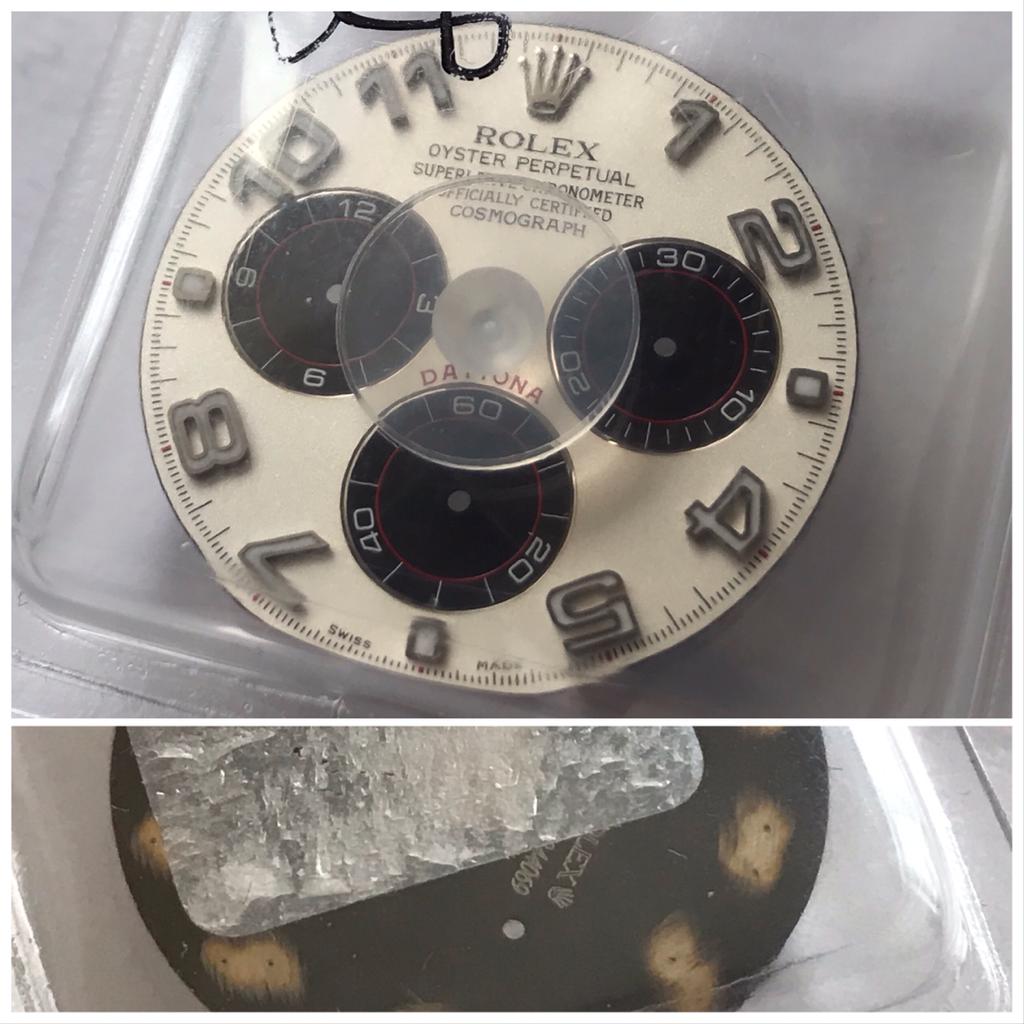 New Rolex Daytona 116528 Panda chromalight watch dial
