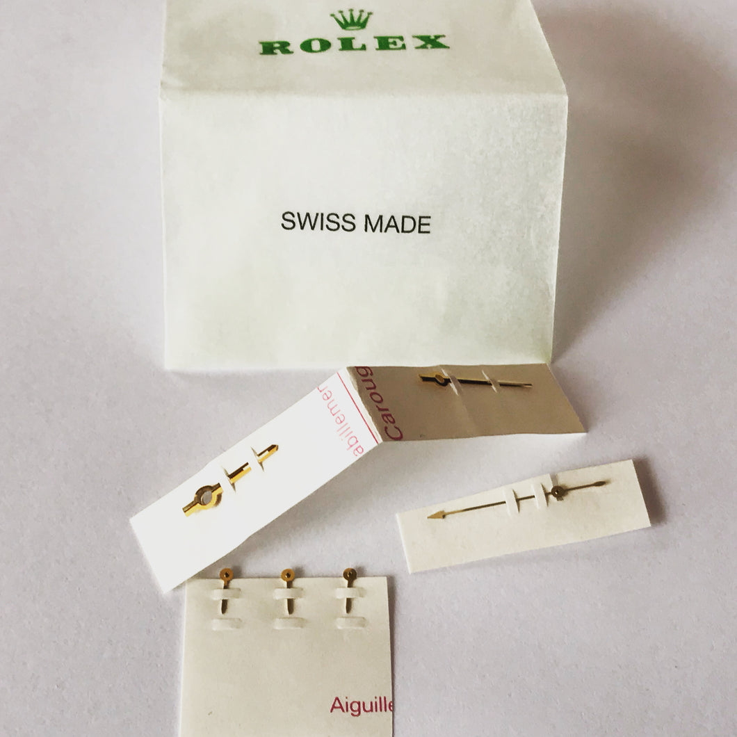 New Rolex Daytona 16518, 16523, 16528 set of gold hands