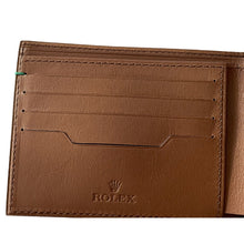Load image into Gallery viewer, New Rolex leather brown men&#39;s wallet
