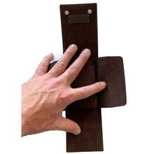Load image into Gallery viewer, New Rolex leather pouch travel box in brown for 1 watch
