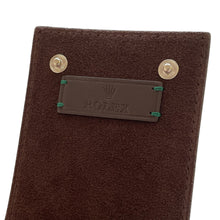 Load image into Gallery viewer, New Rolex leather pouch travel box in brown for 1 watch
