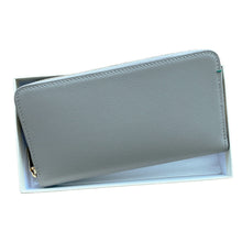 Load image into Gallery viewer, New Rolex leather women grey long wallet 2022
