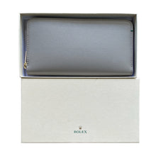 Load image into Gallery viewer, New Rolex leather women grey long wallet 2022
