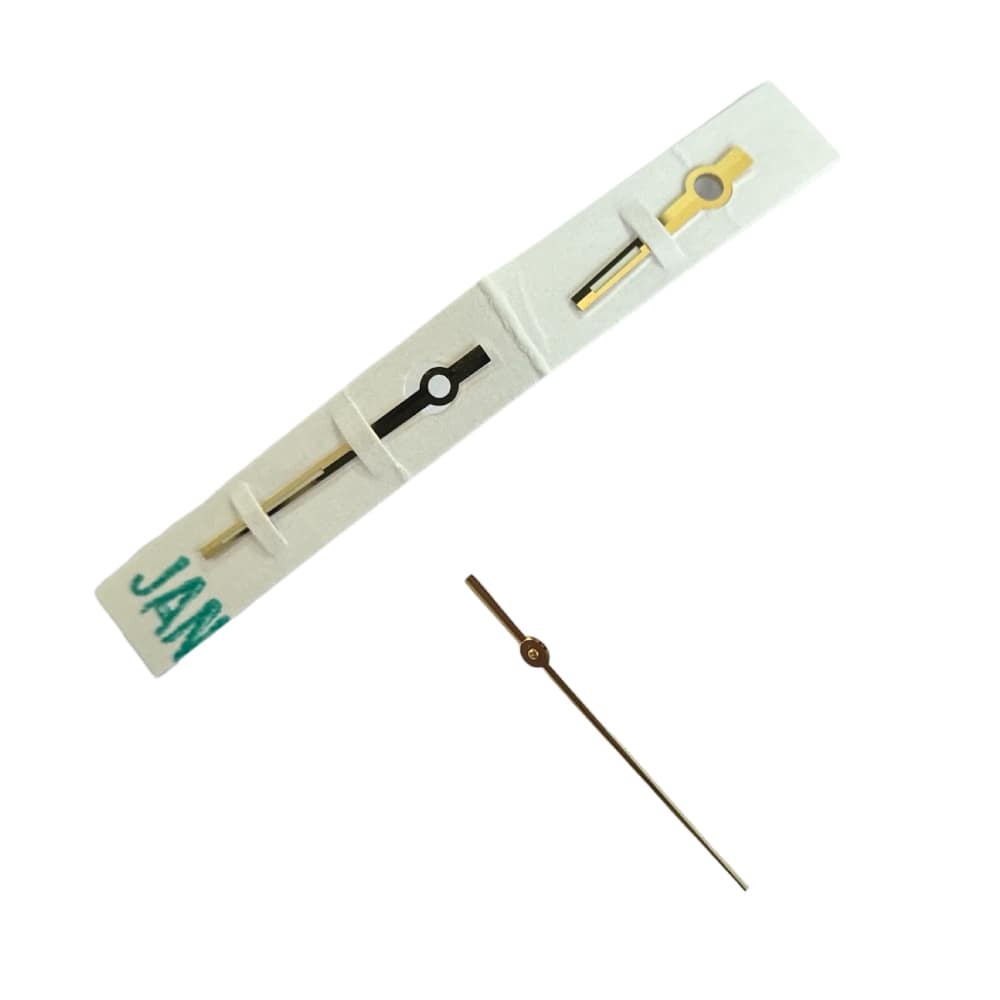 New set of gold tone hands for Rolex Datejust 16233, 16018 green lume