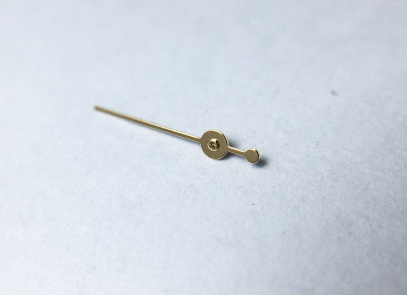 New small hands for pocket watches gold, yellow 0.28 mm