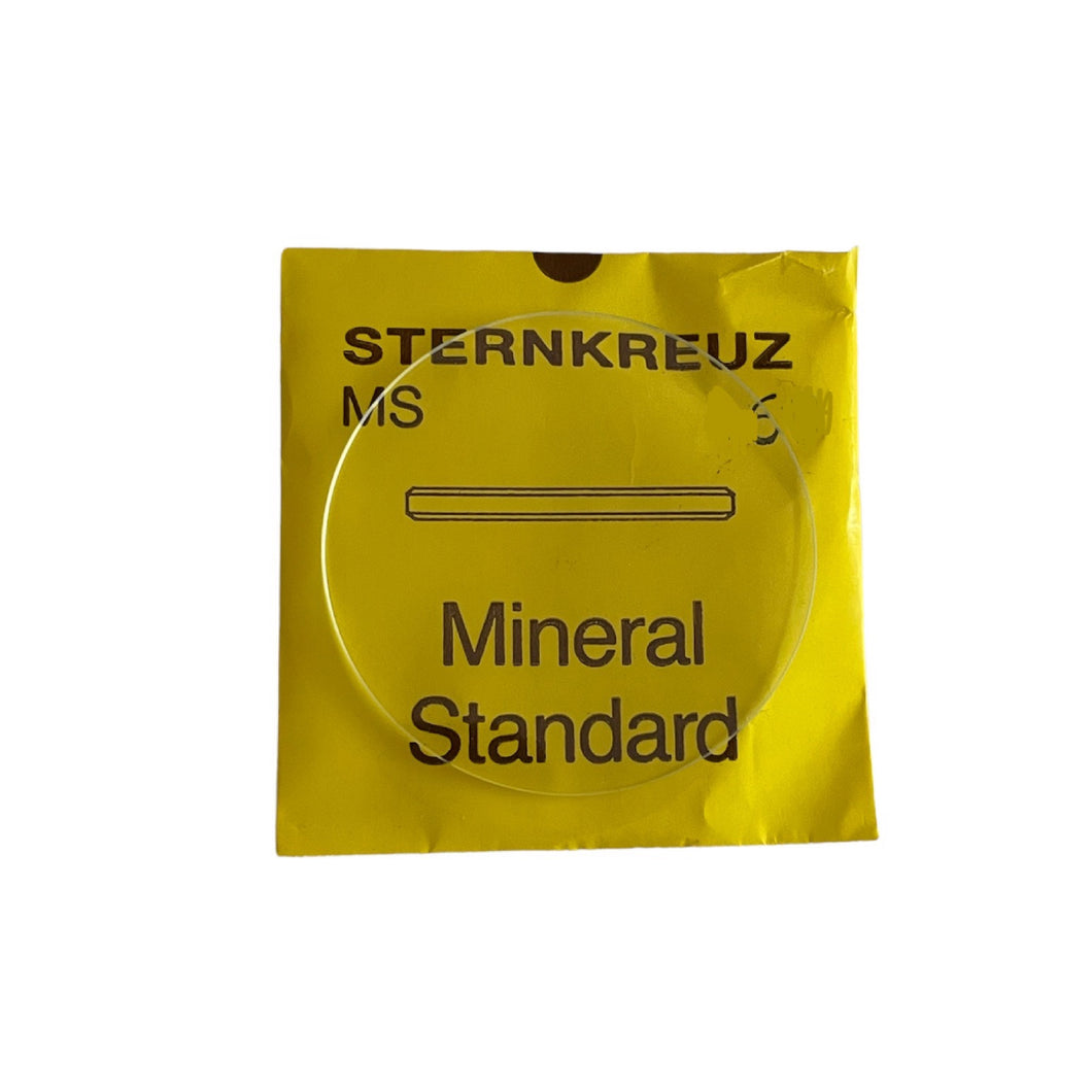 New Sternkreuz MS watch flat mineral glass 21.5 mm x 1.0 mm