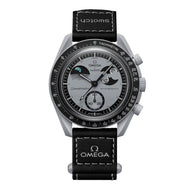 New SWATCH Omega Mission to EarthPhase chronograph men's watch