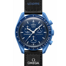 Load image into Gallery viewer, Swatch Omega Mission to Neptune Chronograph Men's Watch
