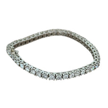 Load image into Gallery viewer, New Tennis bracelet 14k white gold with natural diamonds 6.6 ct, 15.29 gr.
